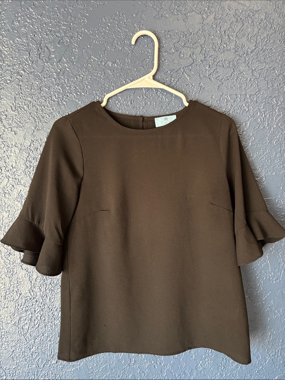 Women’s Ruffle Sleeve Blouse - Black